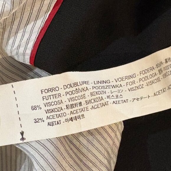 Zara Single Button Closure Notched Lapel Black Blazer with 2 Front Pockets – SM - Picture 8 of 8